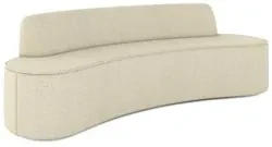 Sofá 4 Lugares para Sala de Estar Living 260cm Koane D06 Linho Creme -