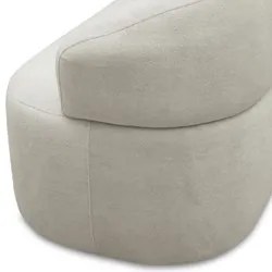 Sofá 3 Lugares Living Orgânico Sala de Estar 170cm Conka F05 Bouclê Be