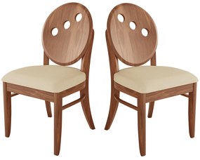 Cadeira Florence Madeira Maciça (2 Unidades) Miller Interiores -