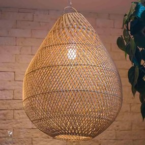 Luminária de Teto em Rattan Bali | Gota