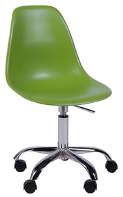 Cadeira de Escritório Eames Eiffel Giratória Verde