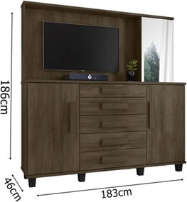 Cômoda Estrela Noce - RV Móveis