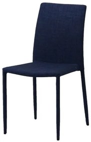 Cadeira Indonesia Estofada Tecido Sintetico Azul - 30743 Sun House
