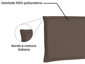 Cabeceira Painel Garden Para Cama Box Solteiro 90 cm Suede Caramelo- D'Rossi