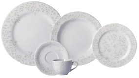 Aparelho De Jantar E Chá Porcelana Schmidt 20 Peças - Dec. Guaporé 2395