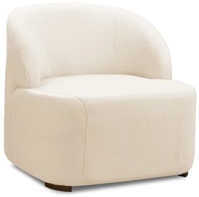Poltrona Decorativa Orgânica para Sala Diully Bouclê E03 - D'Rossi - Bege
