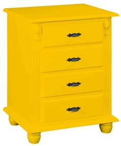 Mesa de Cabeceira 4 Gavetas - Wood Prime MY 25939