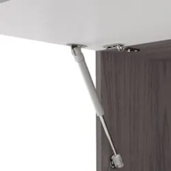 Armário de Cozinha 4 Peças Balcão com Pia 120cm Lina08 Z06 Gris/Freijó