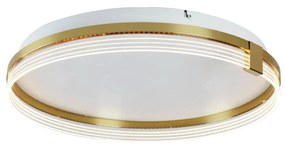 Plafon Lumina Ø50X08Cm Led 30W 3000K Bivolt Dourado - Usina Imports Ui...