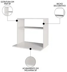 Suporte Micro-Ondas Forno Armário Aéreo 60cm 1 Prateleira Aura M24 Bra