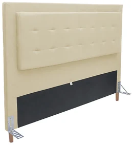 Cabeceira Cama Box Casal 140cm Paris Suede Bege - Sheep Estofados - Bege