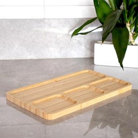 Bandeja Decorativa de Bambu para Petiscos Retangular 2x33x20 cm - D'Rossi