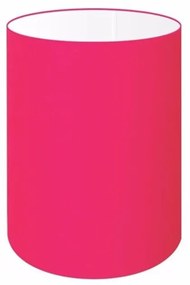 Cúpula em tecido cilíndrica abajur luminária cp-4012 18x25cm rosa pink