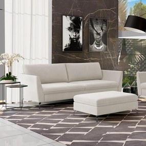 Sofá Decorativo Sala de Estar 210cm Olívia Suede Bege G52 - Gran Belo