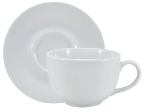 Xicara Jumbo Com Pires 345 Ml Porcelana Schmidt - Mod. Sofia