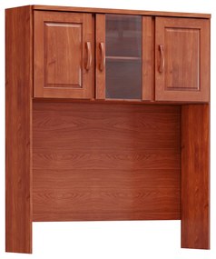 Armário Aéreo Para Cozinha Rústica Decorativo Gwen 03 Portas Imbúia G74 - Gran Belo