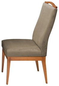 Cadeira Decorativa Lara Veludo Cappuccino - Rimac