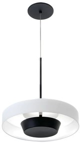 Pendente Bol Ø32X32Cm Rebatedor Em Vidro E Metal Alumínio 01Xled 9W 27... (HONEY, BRANCO (Fosco))