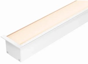 Perfil Led Embutir Aluminio Branco 22w 2700k 1m