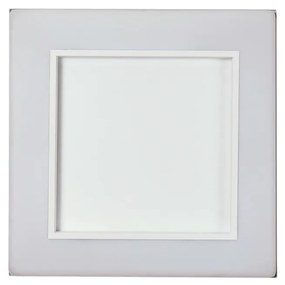 Plafon Meg 27X27Cm Led 16,4W Bivolt | Usina 19030/27 (BT - Branco Texturizado, 3000k)