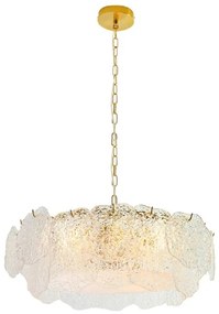 Pendente Vidro Transparente E Bronze Squillo