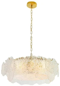 Pendente Vidro Transparente E Bronze Squillo