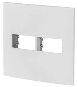 Placa 4x4 Plastico Branco Com Suporte Inova Pro