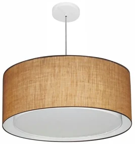 Pendente Cilíndrico Palha MJ-4298 Para Mesa de Jantar e Estar