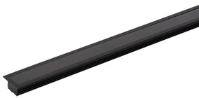 Perfil Embutir Led 2m 37w 24v 2700k Preto