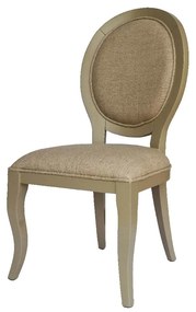 Cadeira Delicate Medalhão - Fendi Nouveau - Tecido Pisa Beige  Kleiner