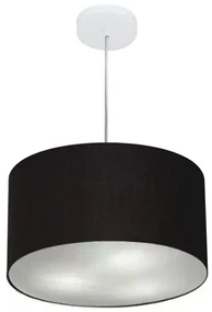 Pendente Cilíndrico Preto MJ-4244 Para Mesa de Jantar e Estar