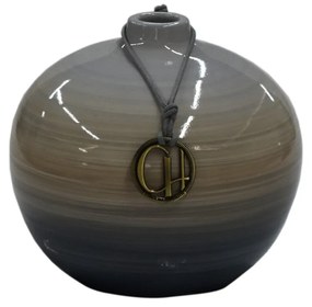 Vaso Bola Decorativo em Cerâmica Carolina Haveroth – Salar Alto Brilho