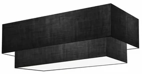Plafon Para Sala Retangular SL-3044 Cúpula Cor Preto
