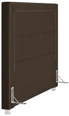 Cabeceira Cama Box Casal 140cm Paolla P02 Veludo Marrom - Mpozenato