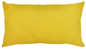 Capa de Almofada Suede Suprema em Tons Amarelo e Pink - Liso Amarelo - 60x30cm
