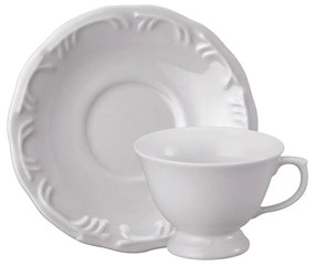Xicara Chá Com Pires 200Ml Porcelana Schmidt - Mod. Pomerode 114