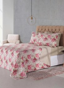 Jogo de Cobre Leito Floral King 3 Peças