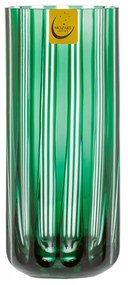 Copo de Cristal Lapidado P/ Long Drink  Verde Escuro - 18