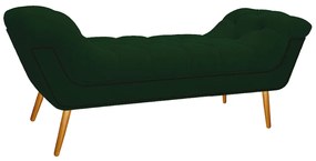 Calçadeira Estofada Veneza 195 cm King Size Suede Verde - ADJ Decor