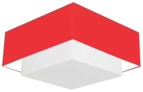 Plafon Para Corredor Quadrado SC-3022 Cúpula Cor Vermelho