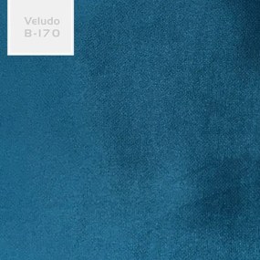 Poltrona Decorativa Antônia Tressê Veludo Azul G15 - Gran Belo