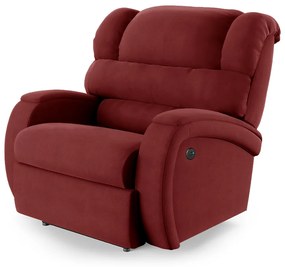 Poltrona do Papai Reclinável Napoli Power Touch USB Veludo FH1 - D'Rossi - Vermelho