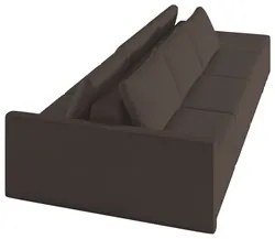 Sofá Ilha Modular com Puff para Sala Living 342cm Georgia K04 Veludo M