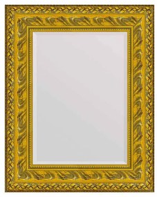 Moldura com Espelho Entalhada Amarelo 86 x 106 - FR 53927