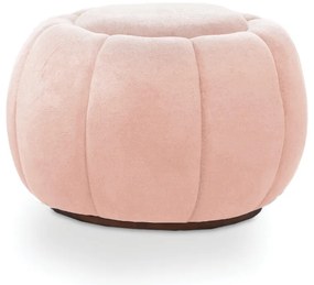 Puff Redondo Orgânico para Sala Cloud Bouclê E03 - D'Rossi - Rose