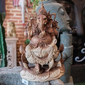 Escultura Ganesh em Madeira | Bali