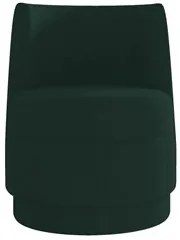 Poltrona Giratória Decorativa para Sala Isa K04 Veludo Verde - Mpozena