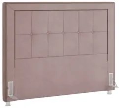 Cabeceira Cama Box Casal 140cm Paolla P02 Veludo Rosê - Mpozenato