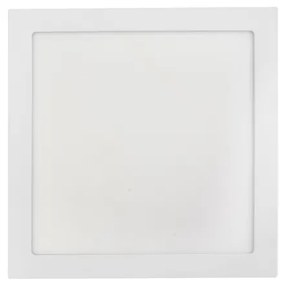 Plafon Led Embutir Quadrado Aluminio Branco 24W Yamamura - LED BRANCO QUENTE (3000K)