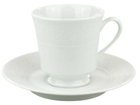 Xícara Café Com Pires 60Ml Porcelana Schmidt - Dec. Noiva 2248
